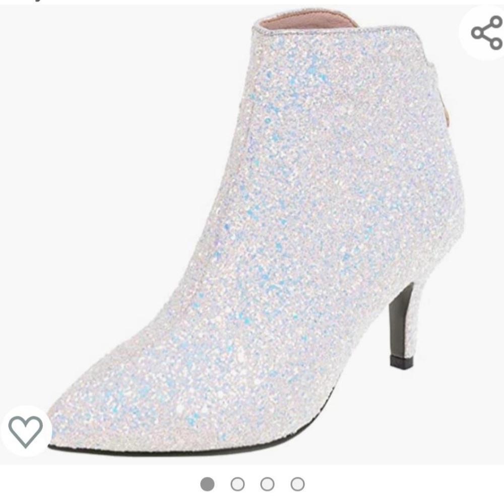 Glitter Fantasy women's booties size 10 NWOT